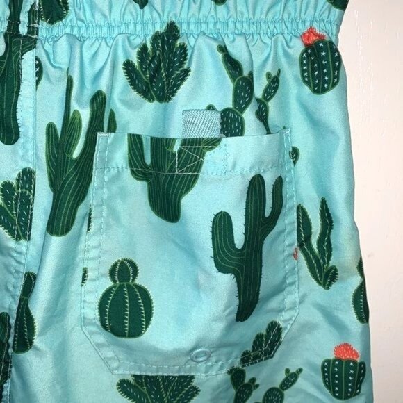 George Cactus Print Swim Shorts Mens S 28-30 Polyester - Picture 4 of 9